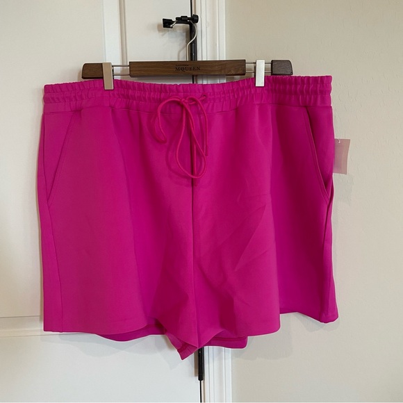 NWT Good American Pink Scuba Athletic Shorts - Picture 4 of 10